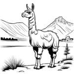 עמוד צביעה: לאמה בטבע