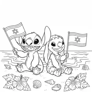 41 דפי צביעה של לילו וסטיץ' להדפסה בחינם • דף בצבע 🎨